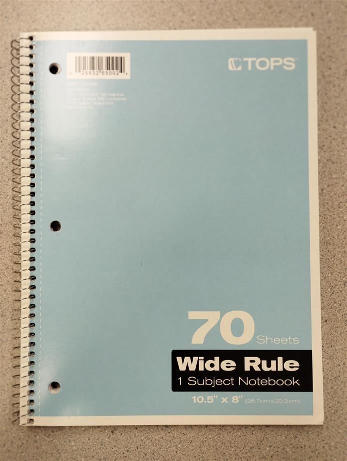 Spiral Notebook